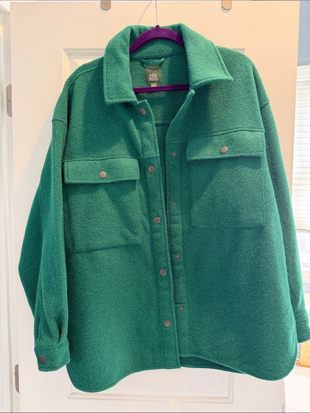 wild fable Emerald Green Utility Shacket